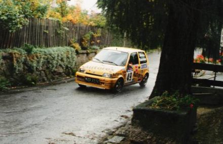 Jacek Sikora i Marek Kaczmarek - Fiat Cinquecento Sporting.